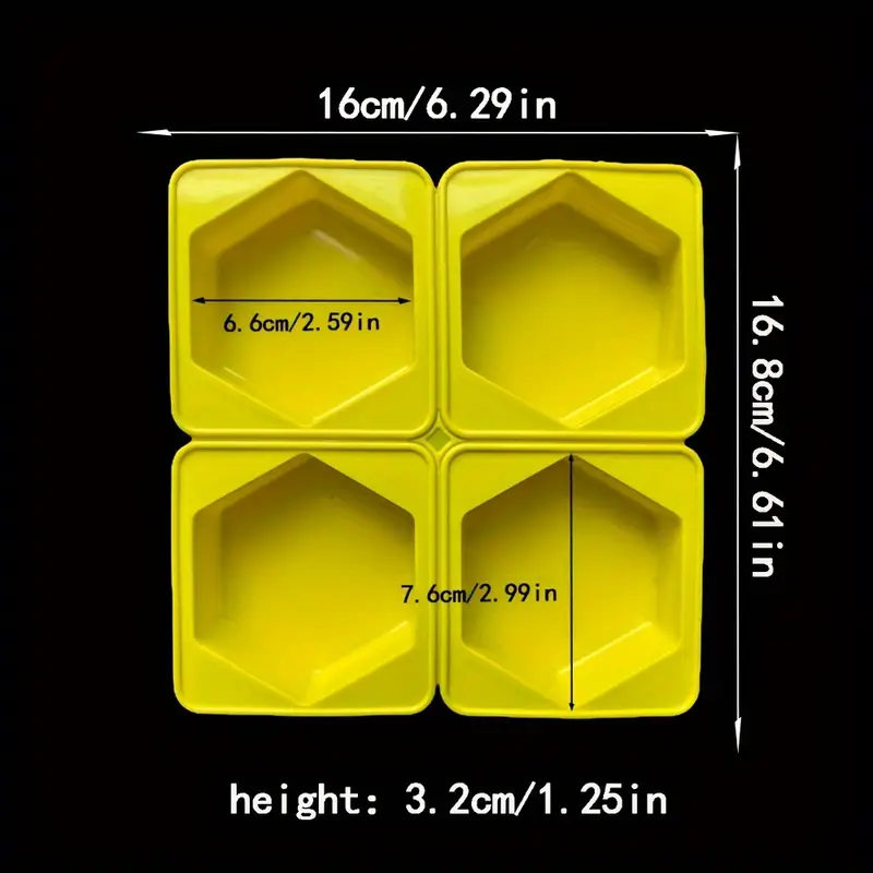  Molde Silicona Hexágono