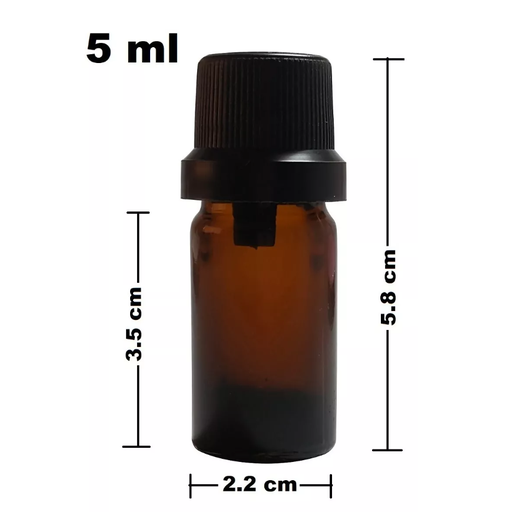 Envase Vidrio Ambar 5ml